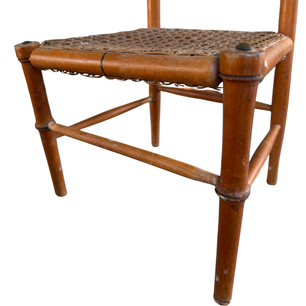 Antique Miniature Faux Bamboo Chair