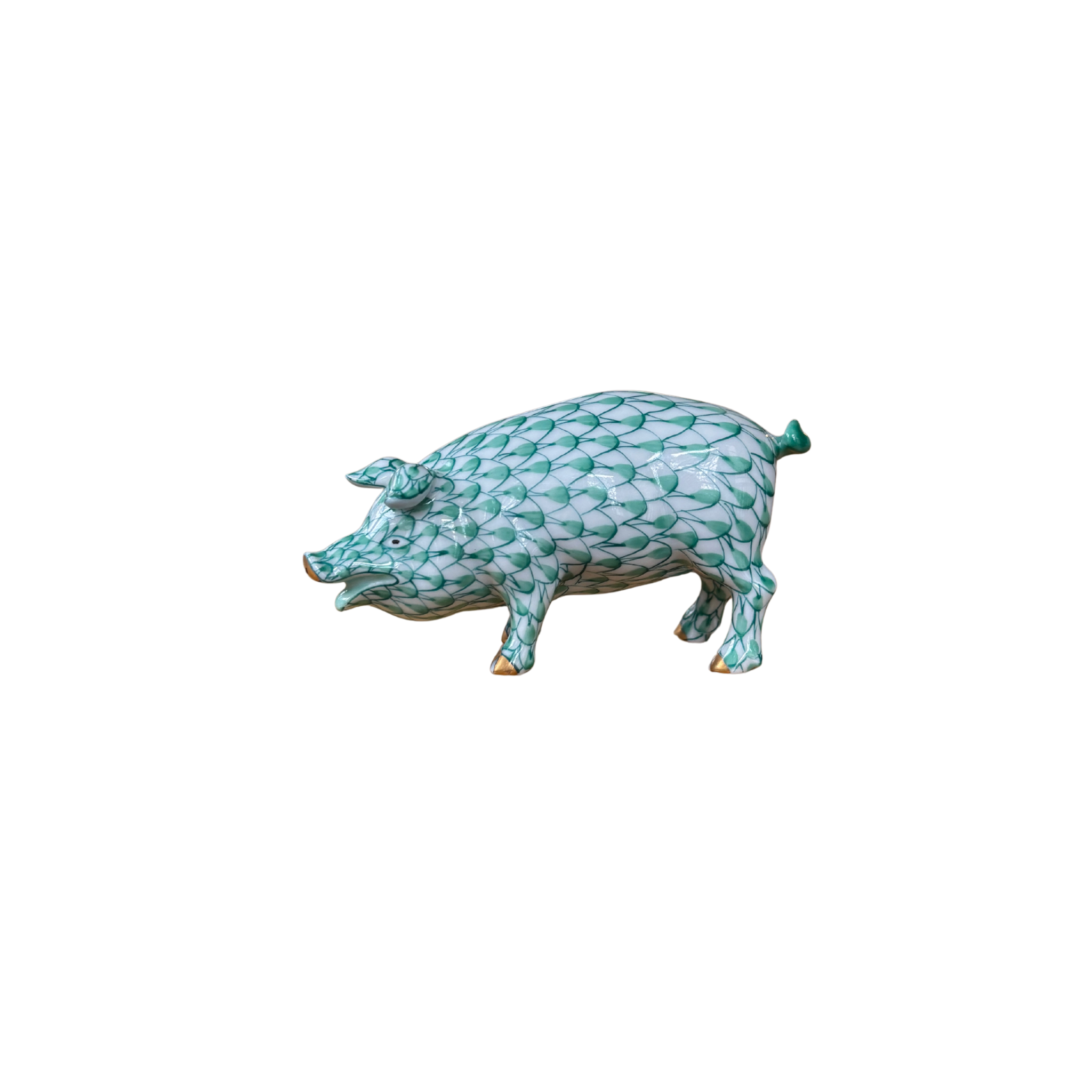 Herend Green Pig