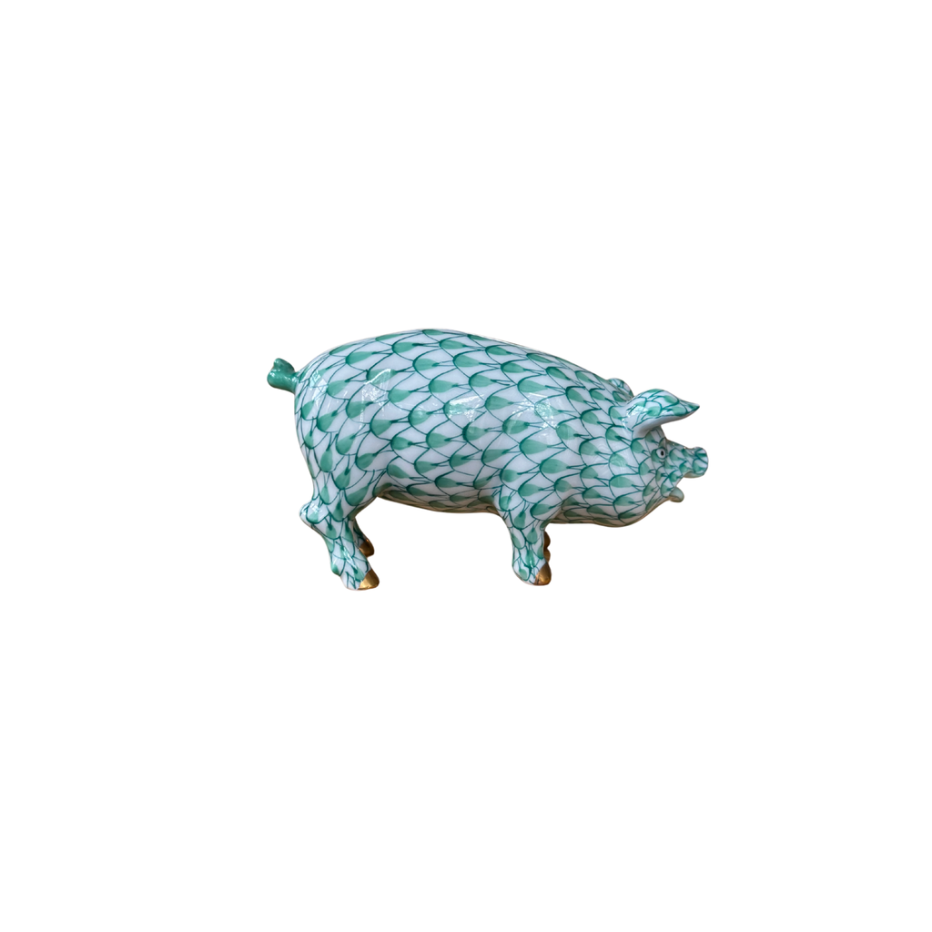 Herend Green Pig
