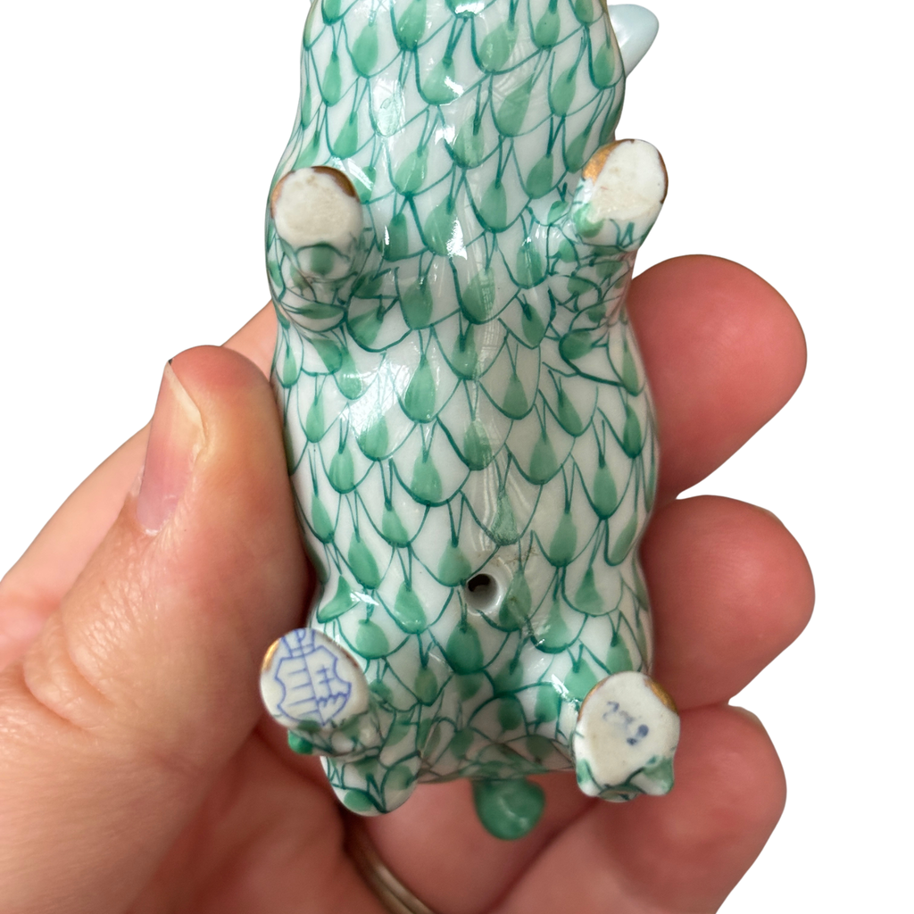 Herend Green Pig