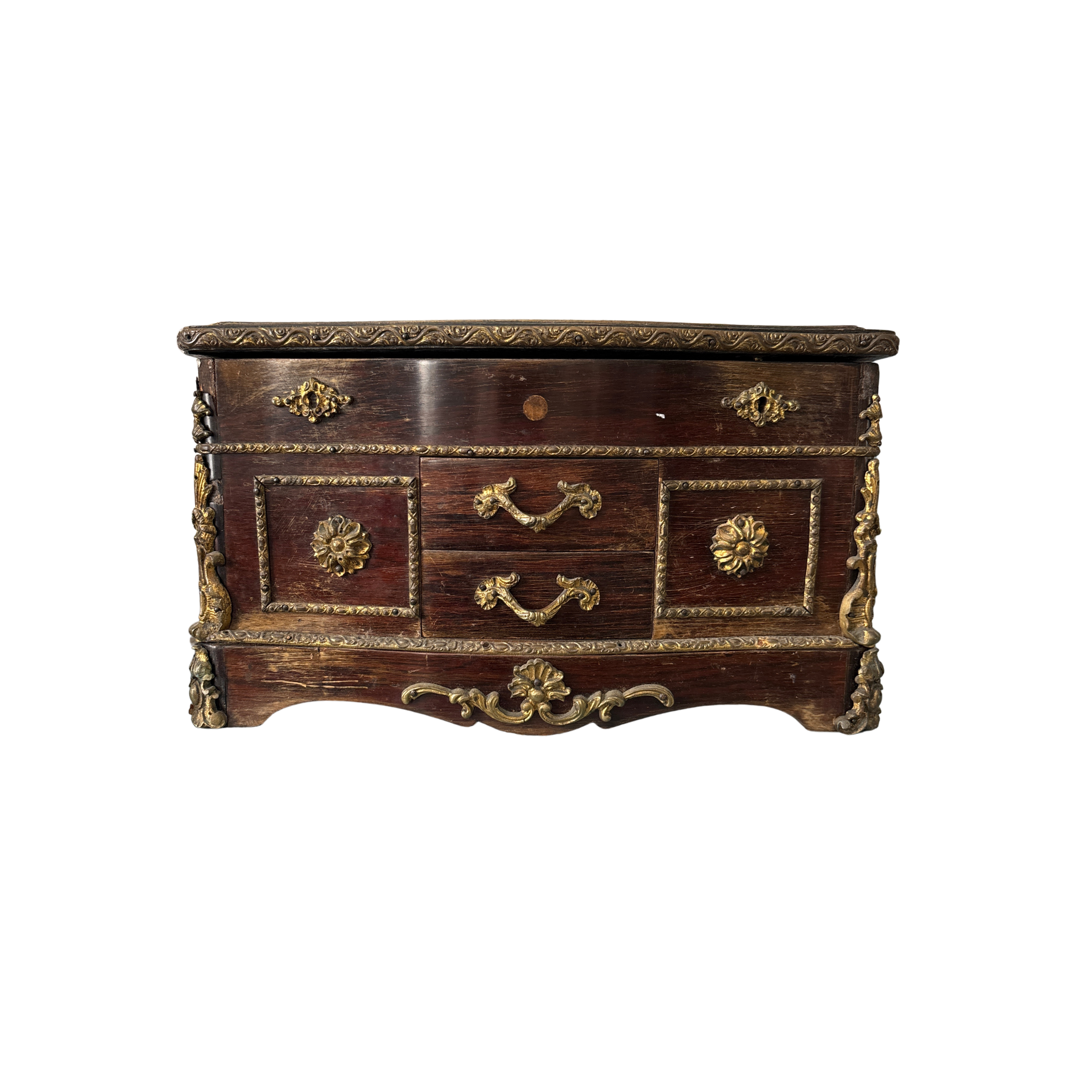 Antique French Napoleon III Style Jewelry Casket