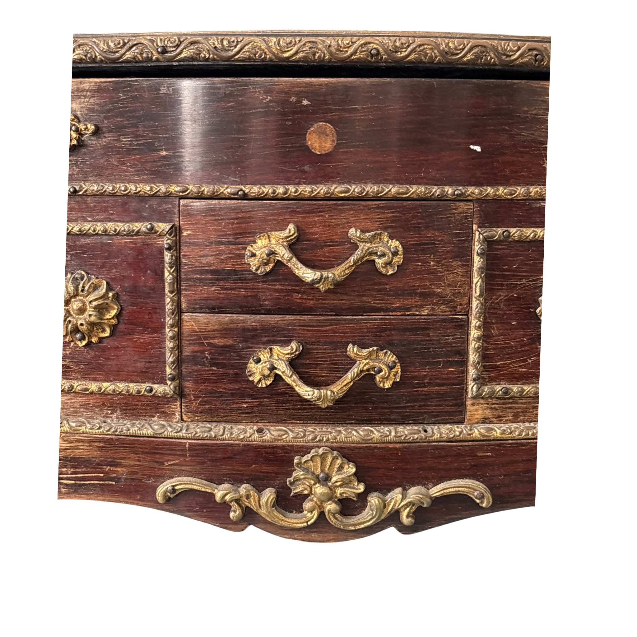 Antique French Napoleon III Style Jewelry Casket