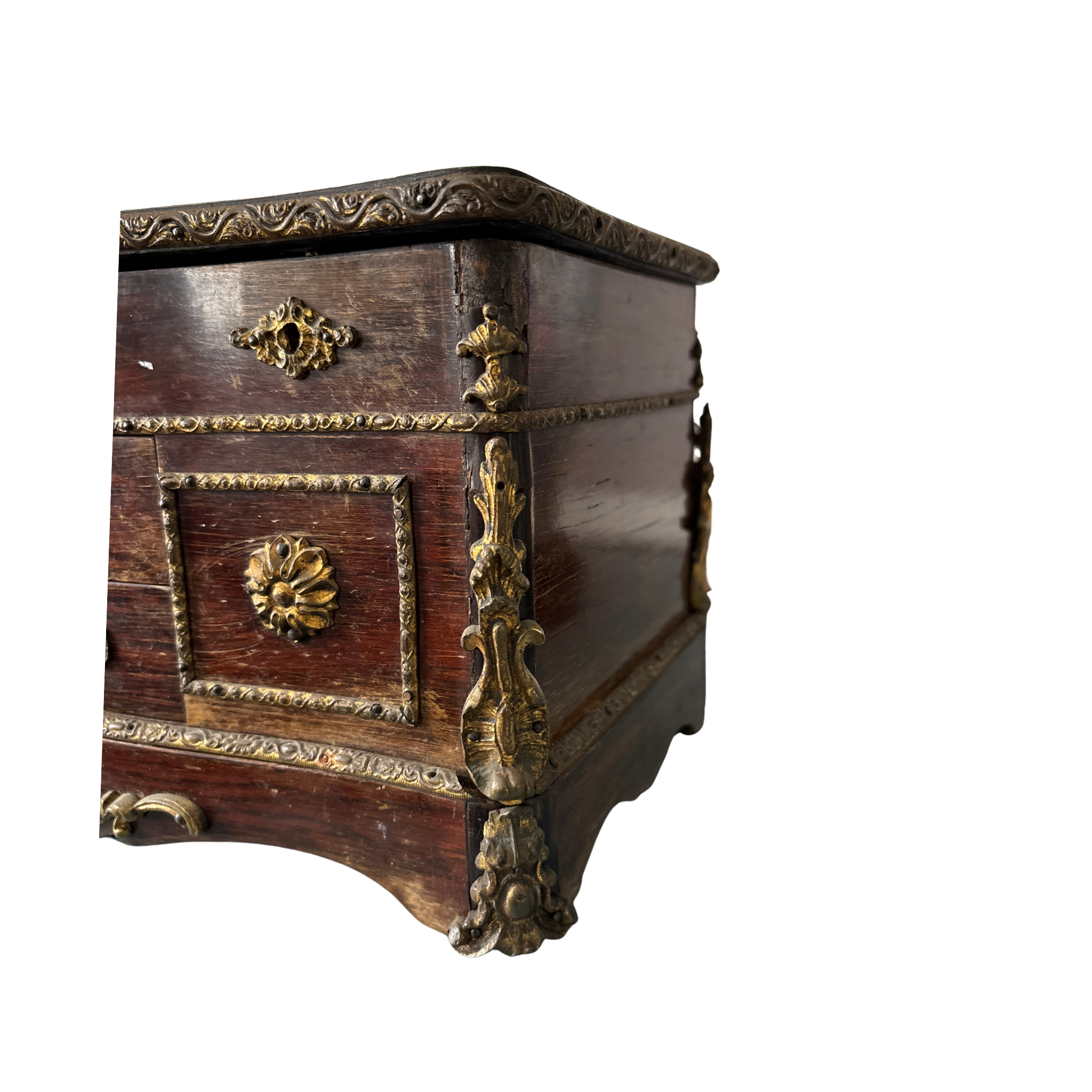 Antique French Napoleon III Style Jewelry Casket