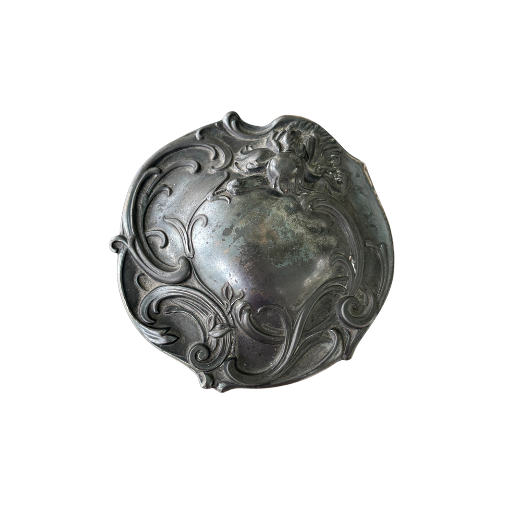 Art Nouveau Pewter-Mounted Humidor