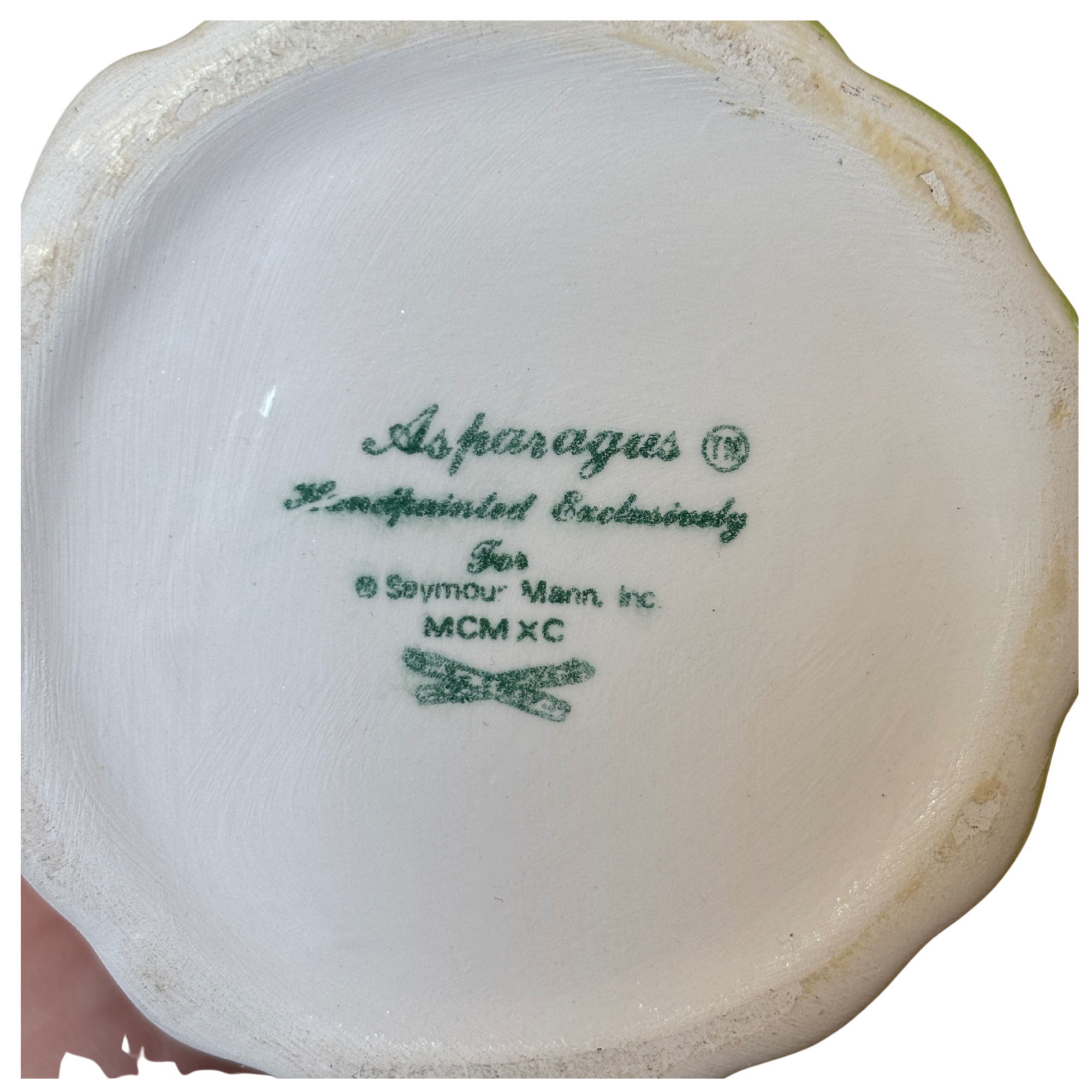 Vintage 1990 Asparagus Creamer and Stirrer Cup