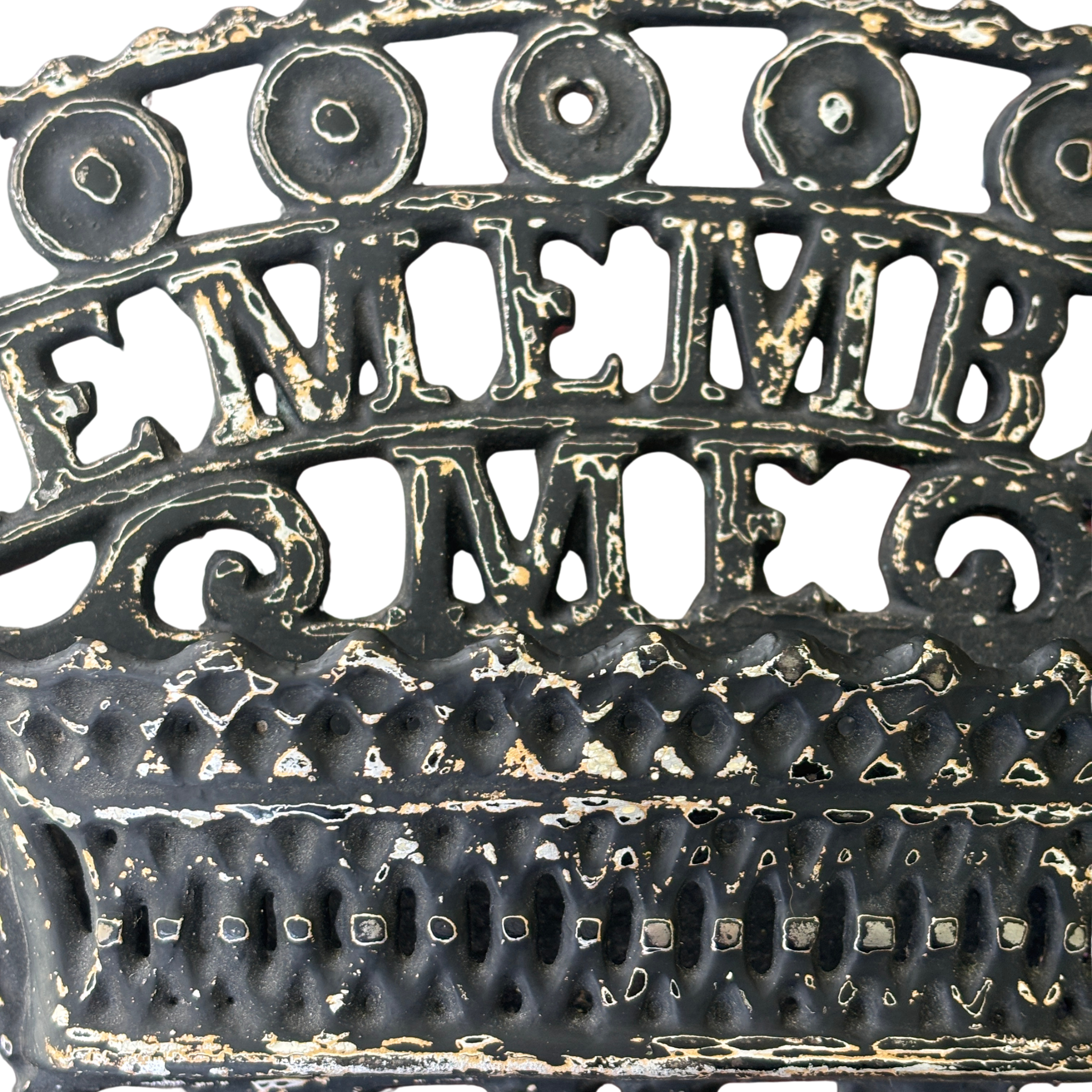 "Remember Me" Cast Iron Wall Holder