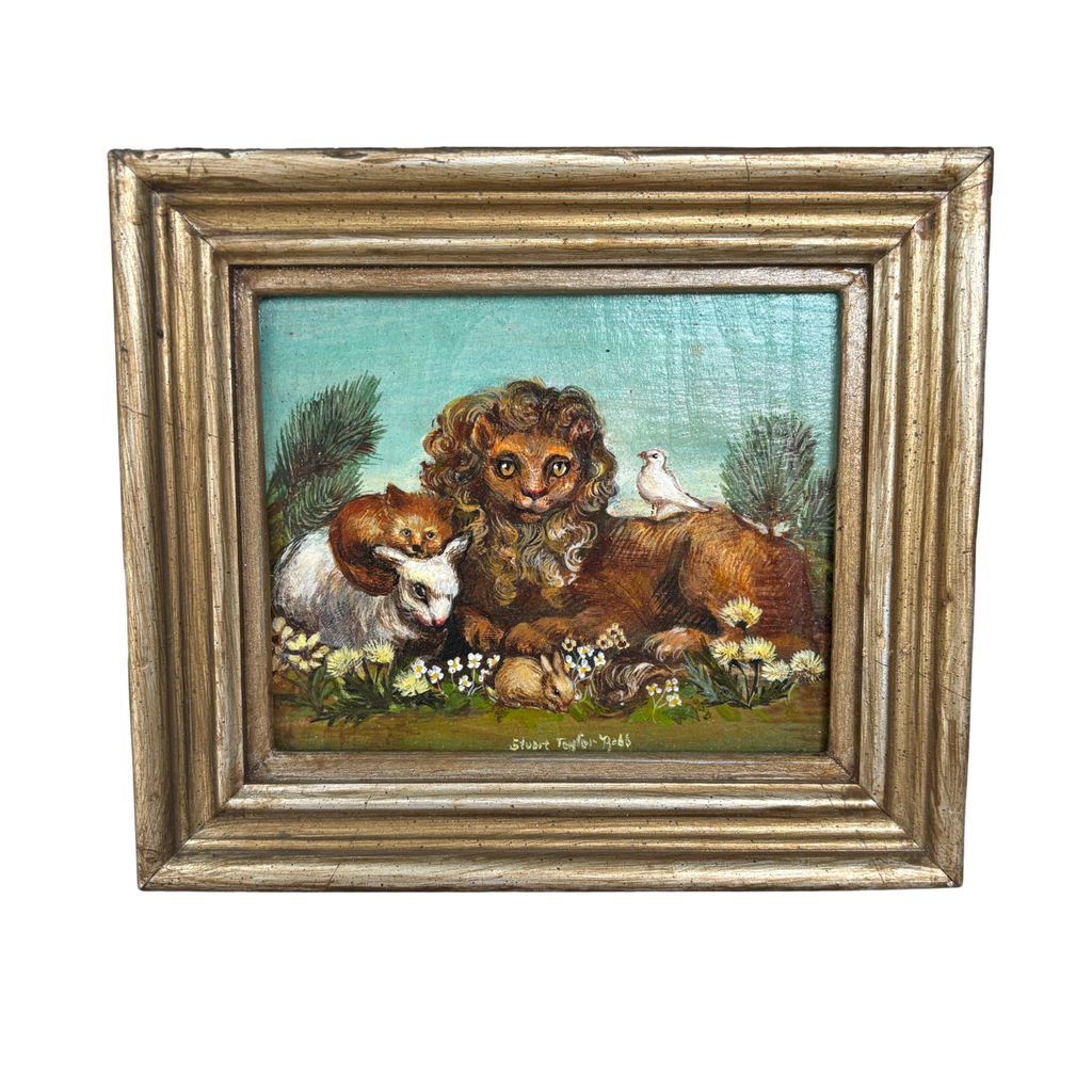 Original Stuart Taylor Rabb Whimsical Animal Painting