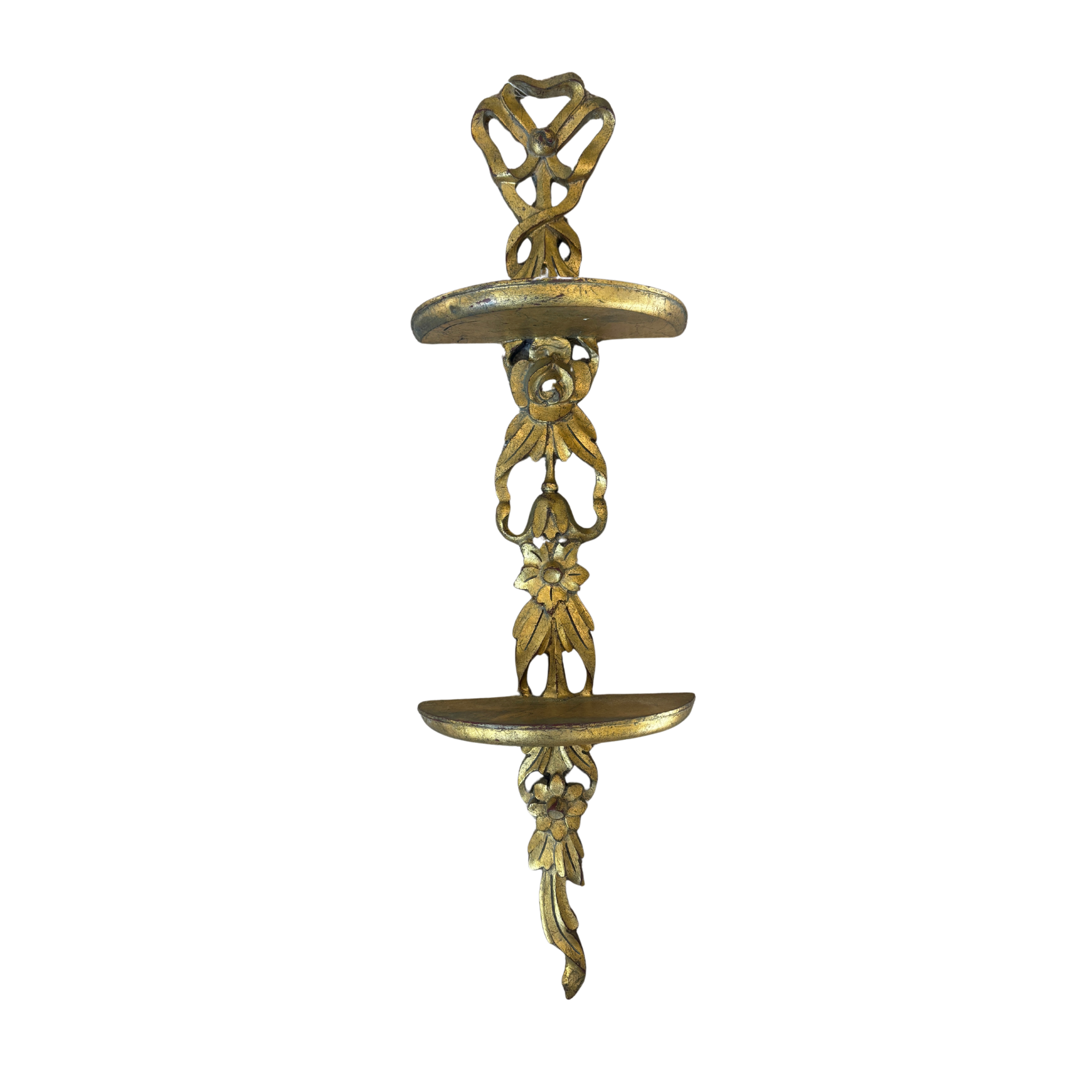 Gold Composite Bow Hanging Shelf