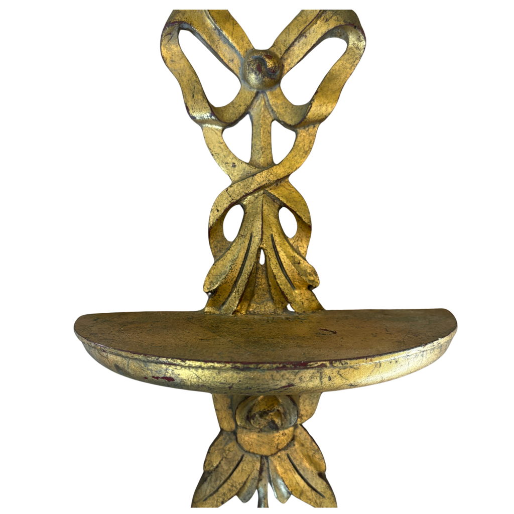 Gold Composite Bow Hanging Shelf