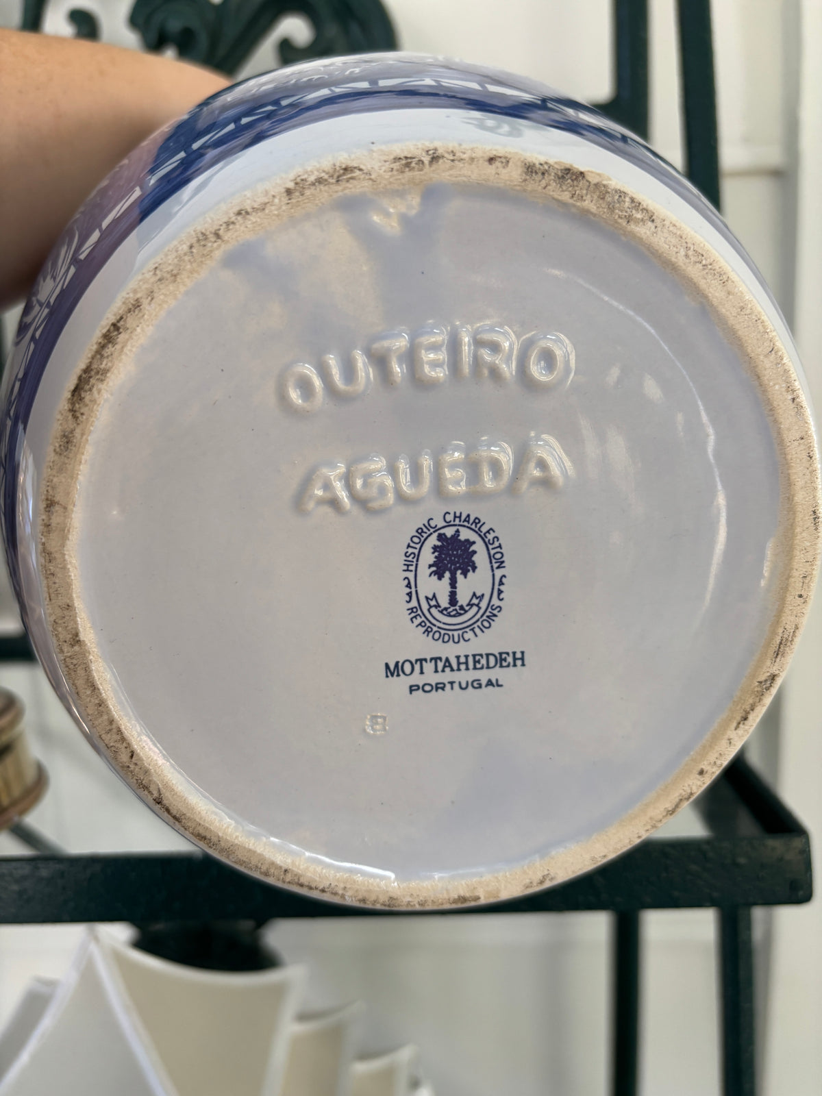 Delft-style Tobacco Jar by Mottahedeh