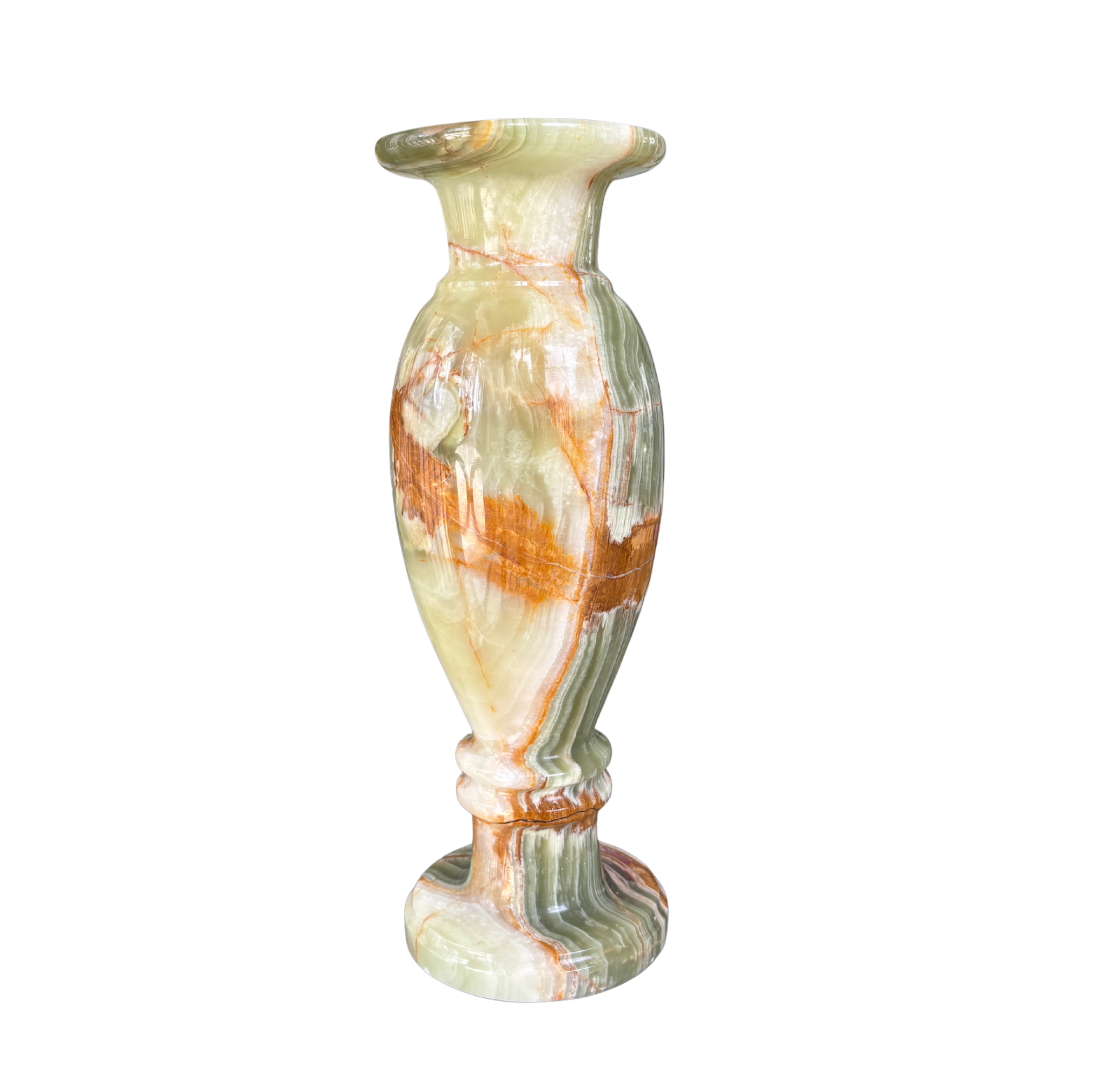 Large Carved Onyx Vase