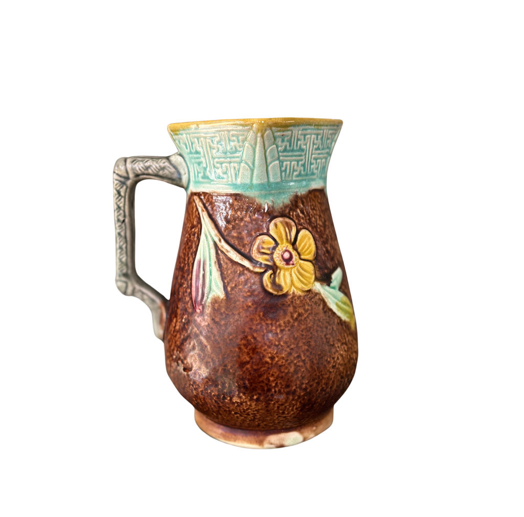 Brown Majolica Pitcher