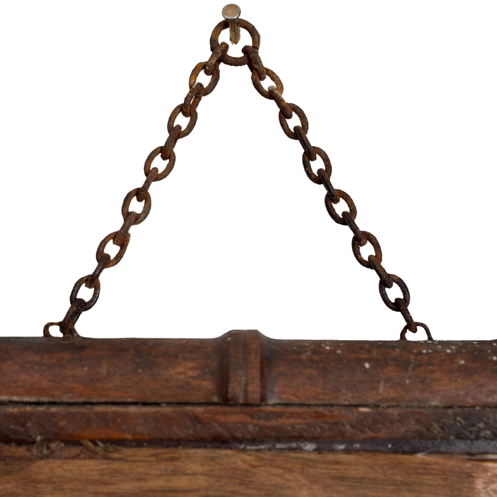 Antique French Faux Bamboo Mirror