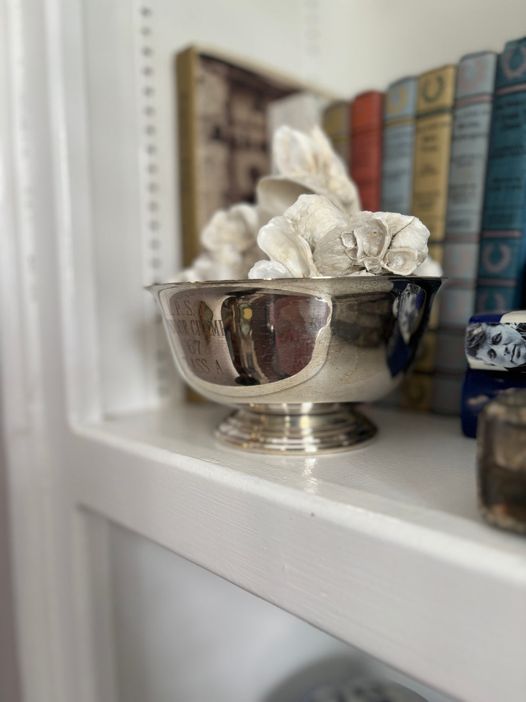 Vintage silverplate revere bowl with inscription