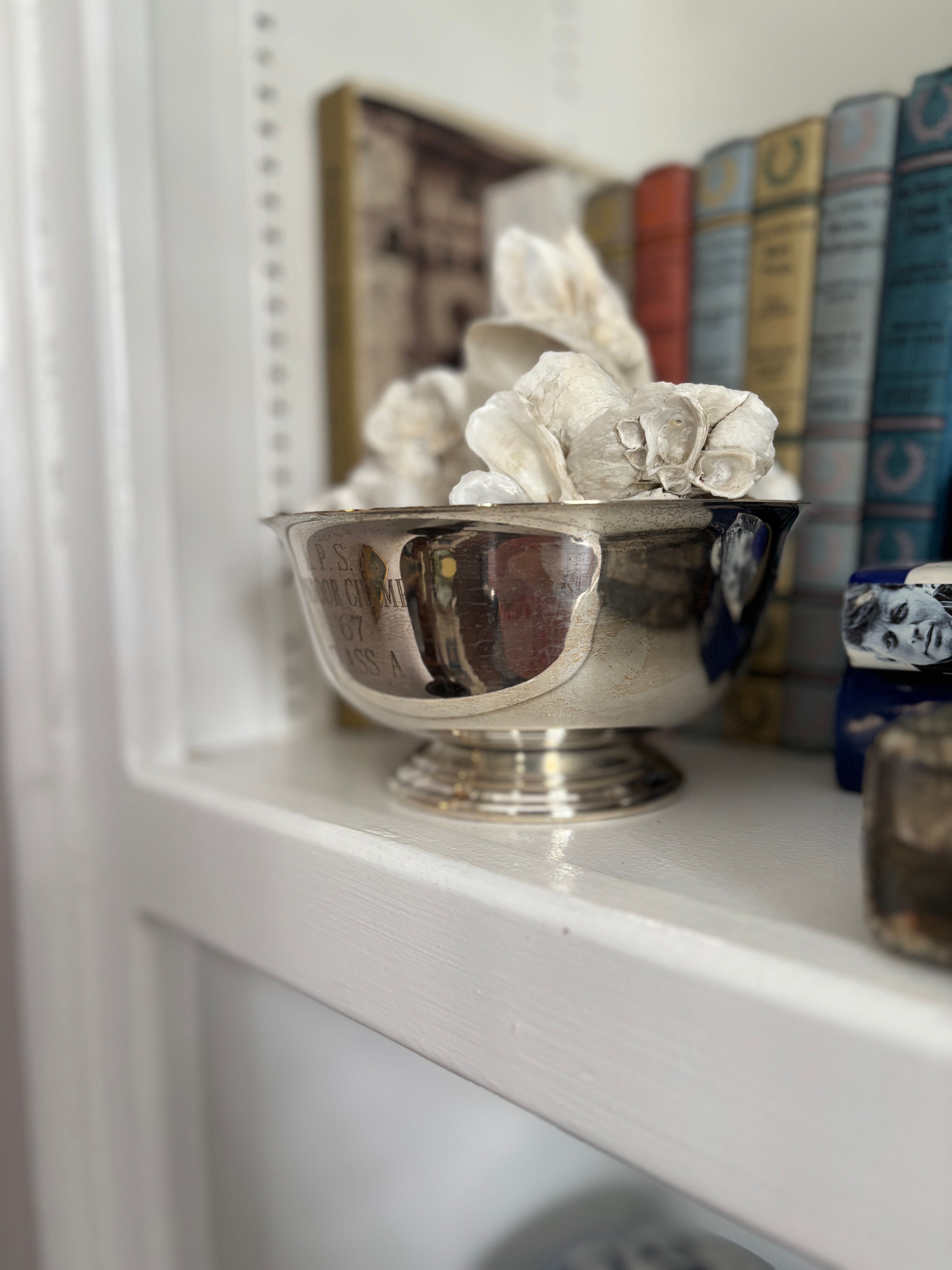 Vintage silverplate revere bowl with inscription