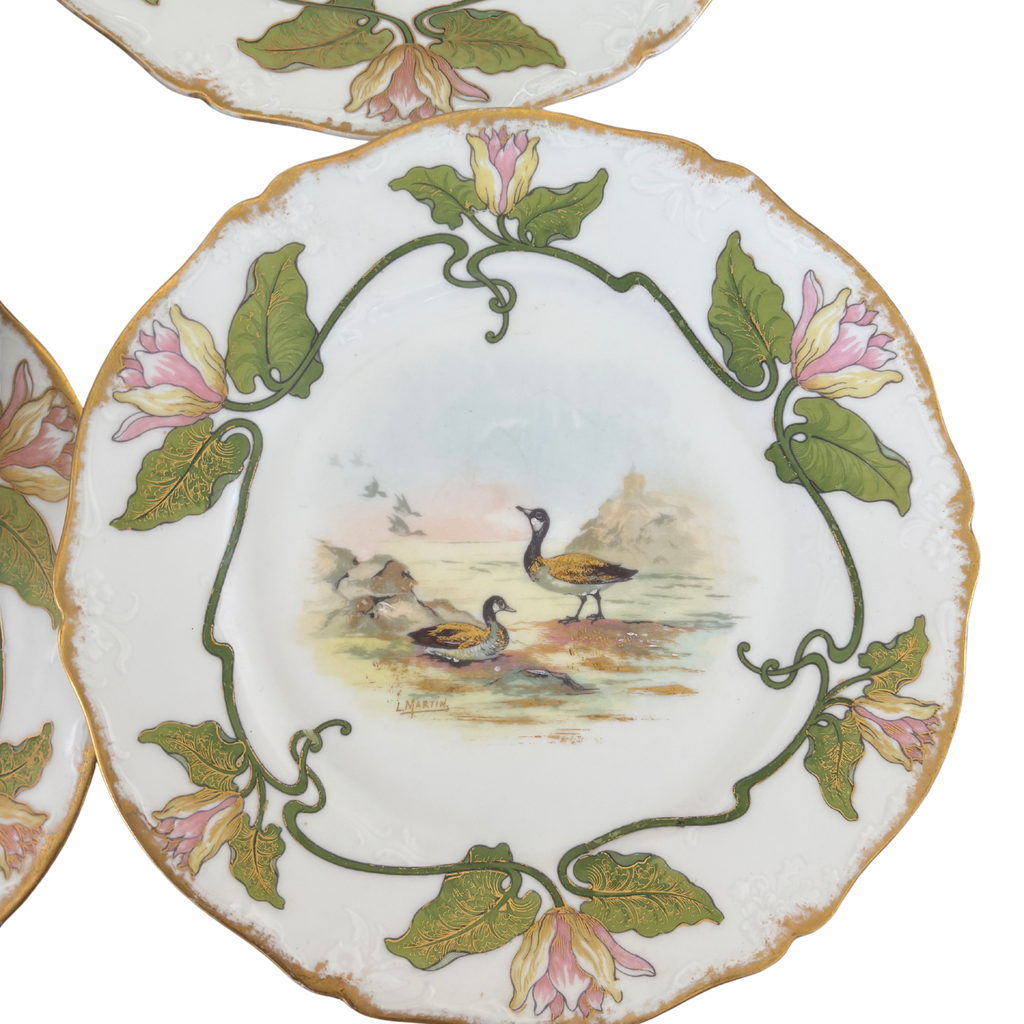 Antique Limoges Game Bird Plate (Sold Individually)