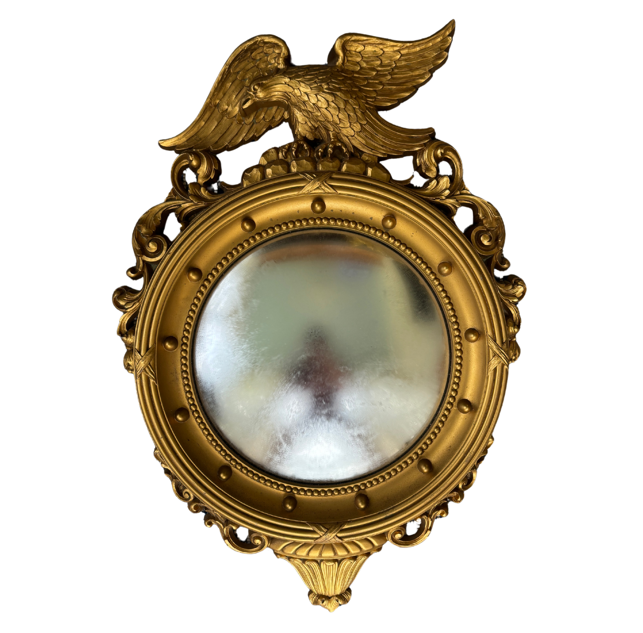 Vintage Syroco Eagle Convex Mirror