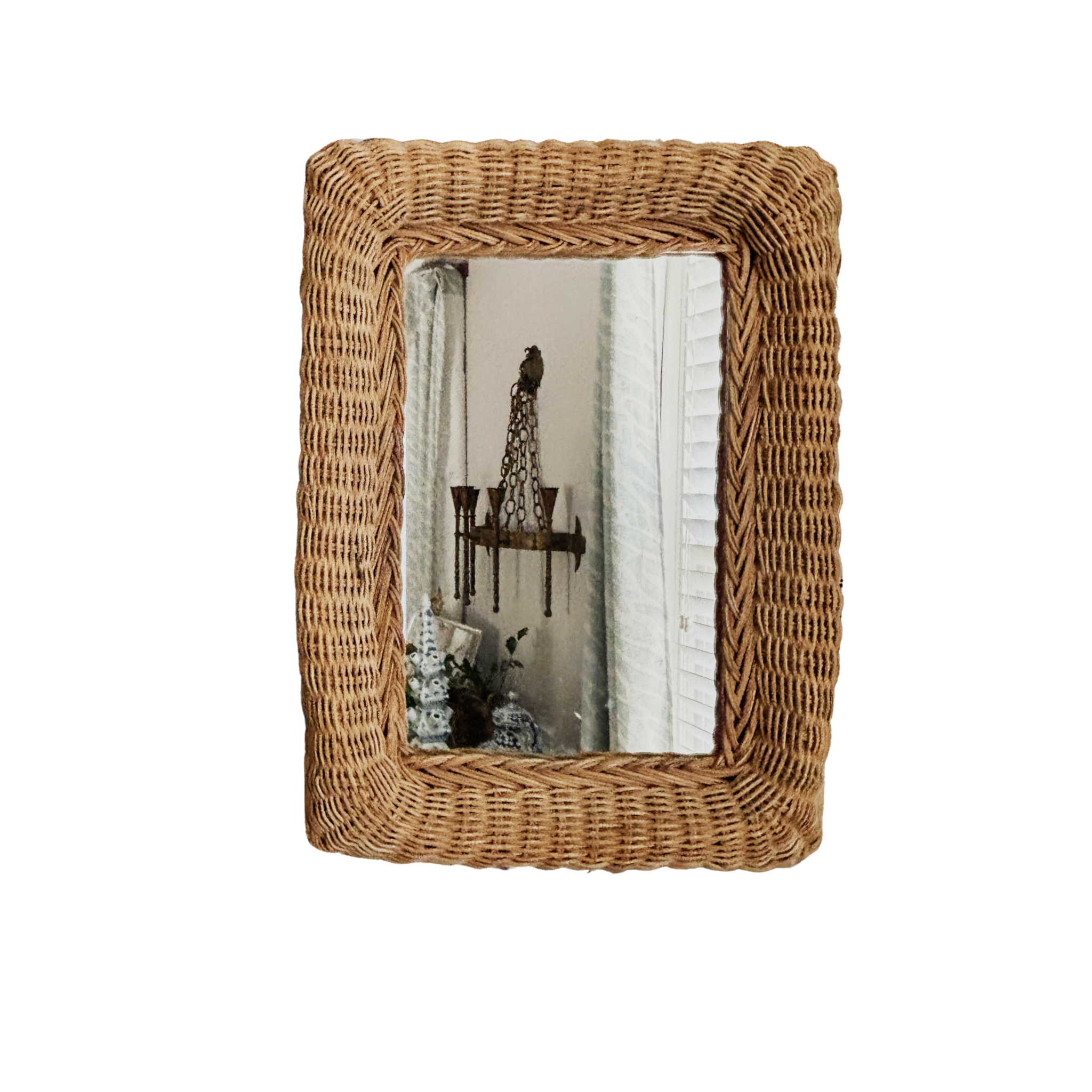 Rattan Mirror