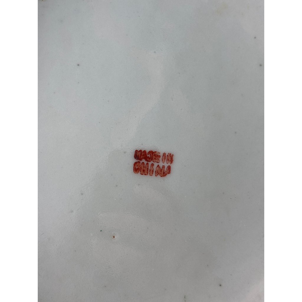 20th Century Reticulated Rose Medallion Basket and Platter