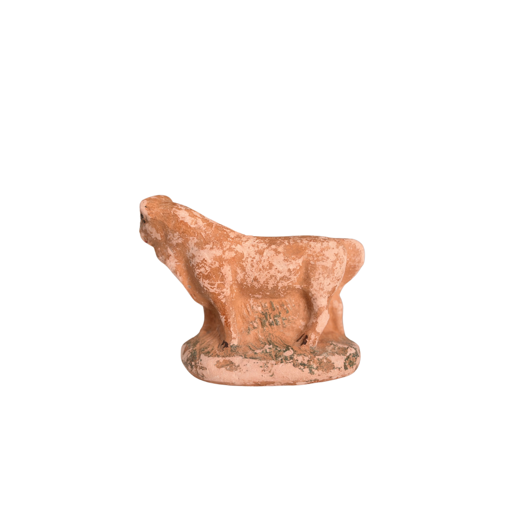 Antique French Terracotta Sheep Figurine