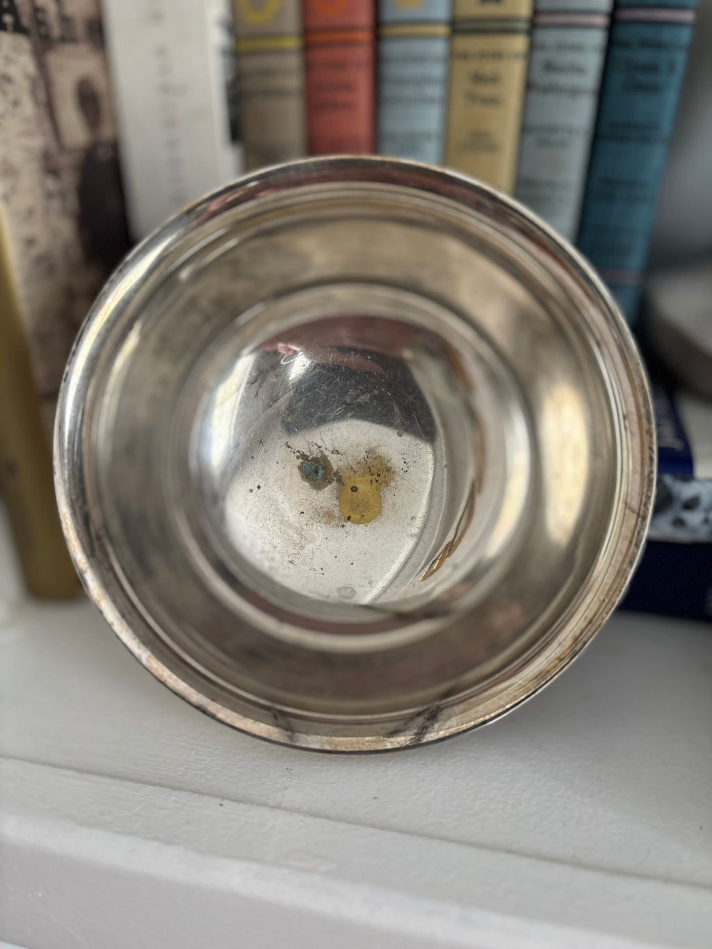 Vintage silverplate revere bowl with inscription