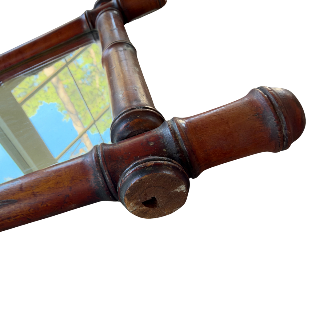 Antique Faux Bamboo Mirror