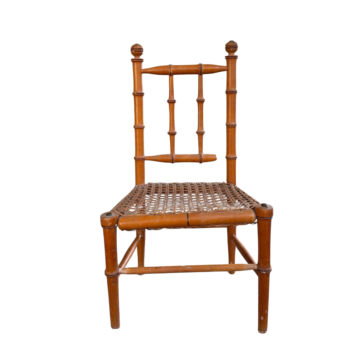 Antique Miniature Faux Bamboo Chair