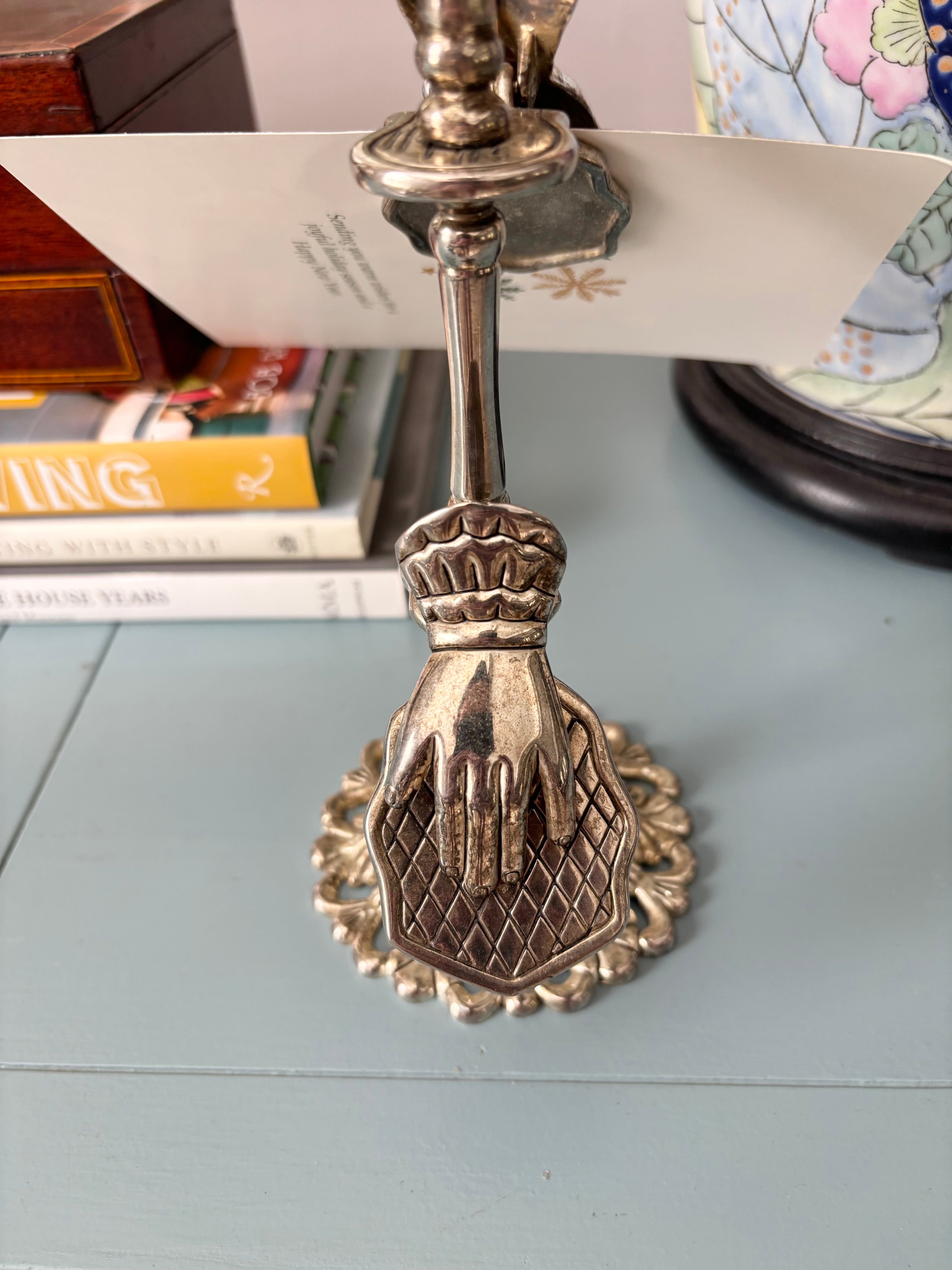 Godinger Silverplate Tabletop Hand Clip