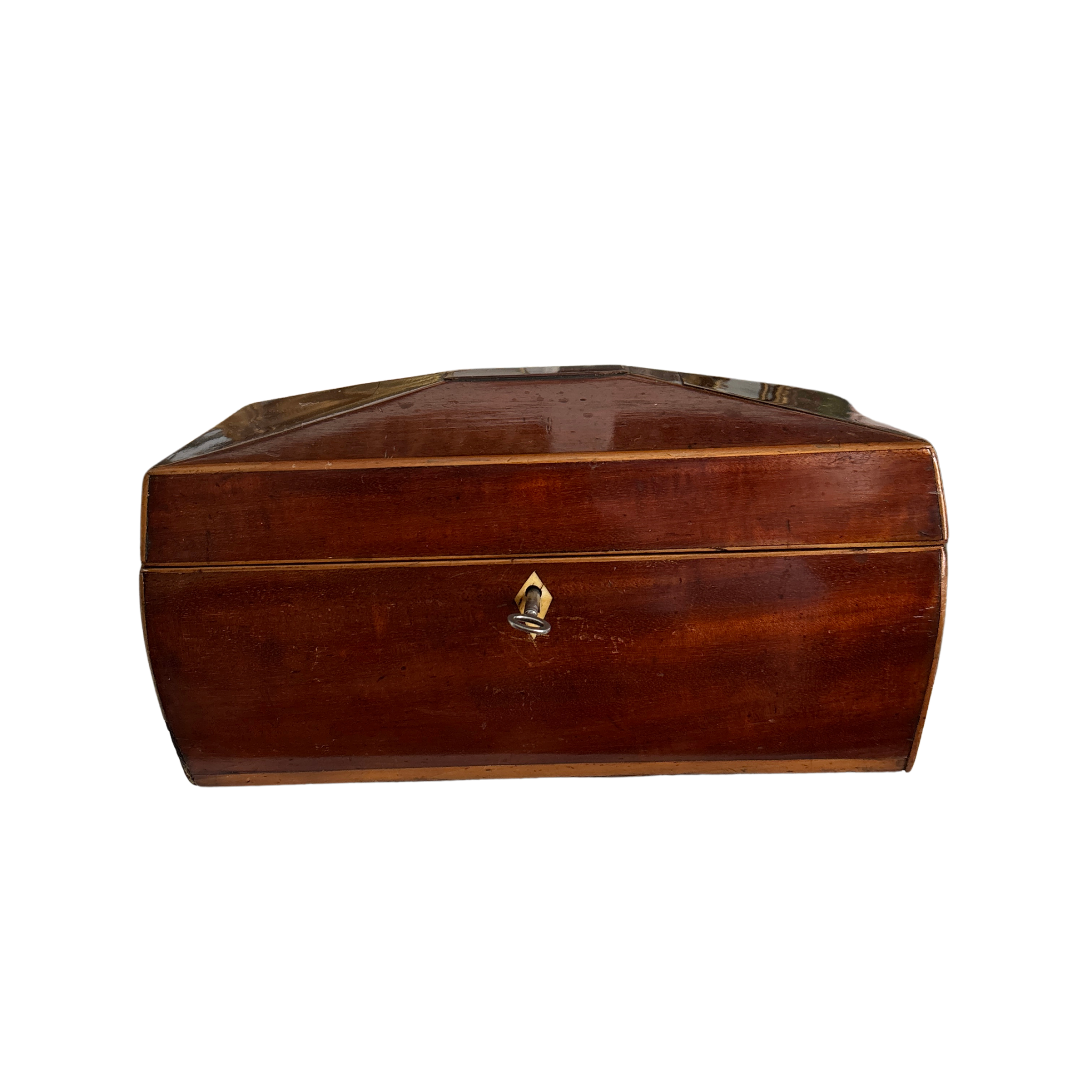 Antique English Mahogany Tea Caddy