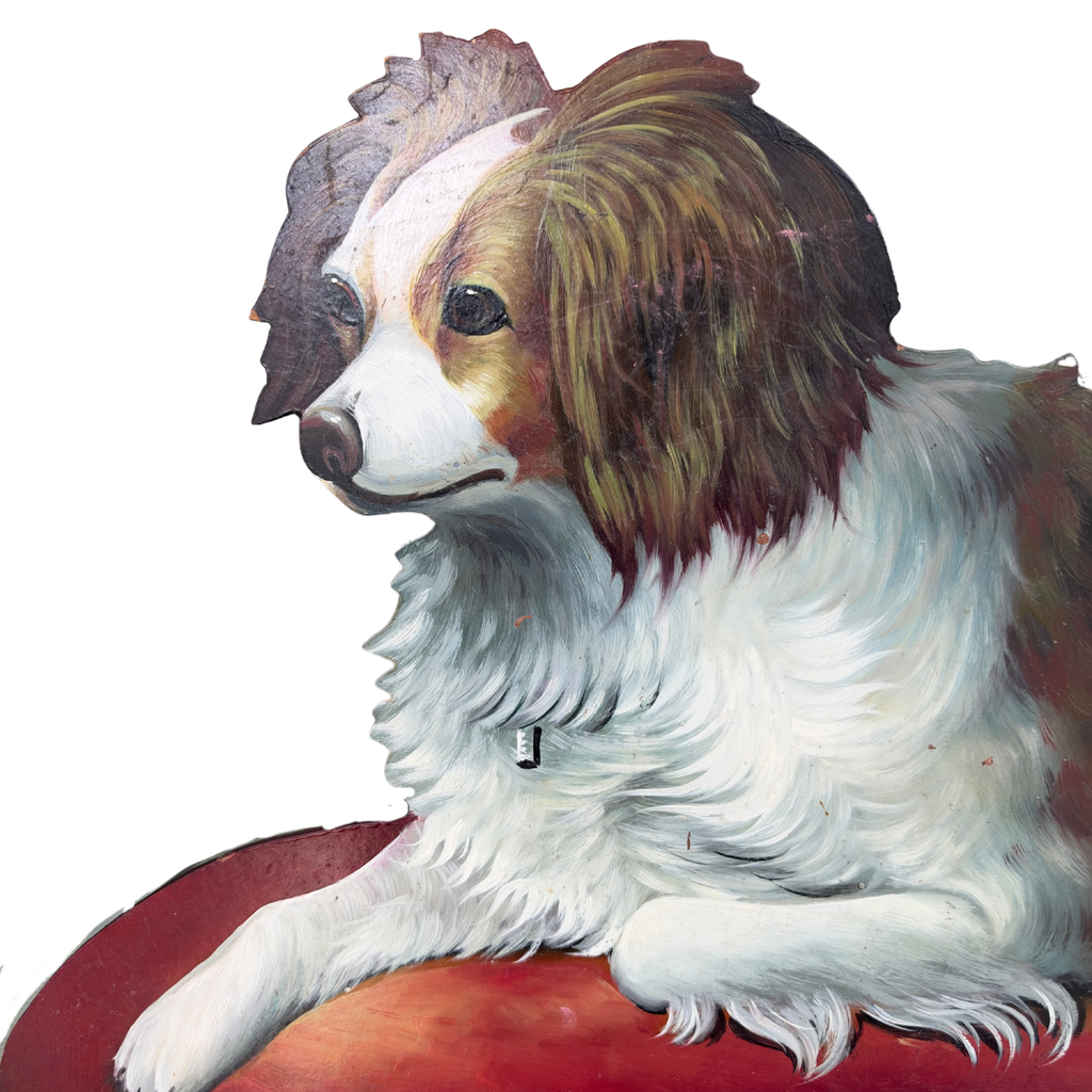 Vintage Chelsea House King Charles Spaniel Trompe l’Oeil Dummy Board