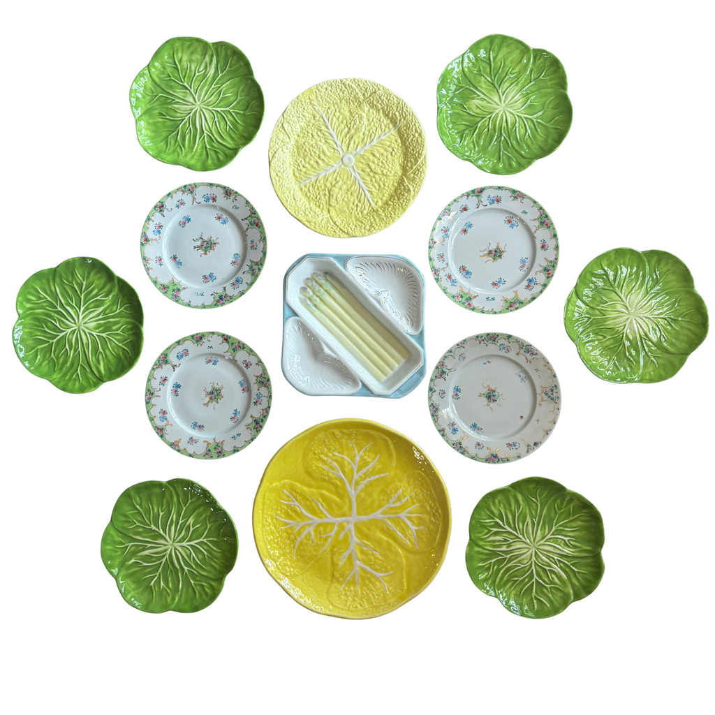 Instant Plate Wall in Pretty Greens and Yellows