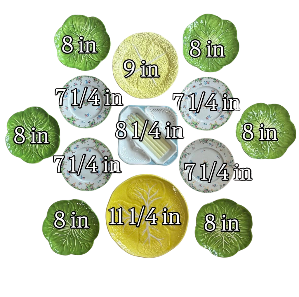 Instant Plate Wall in Pretty Greens and Yellows