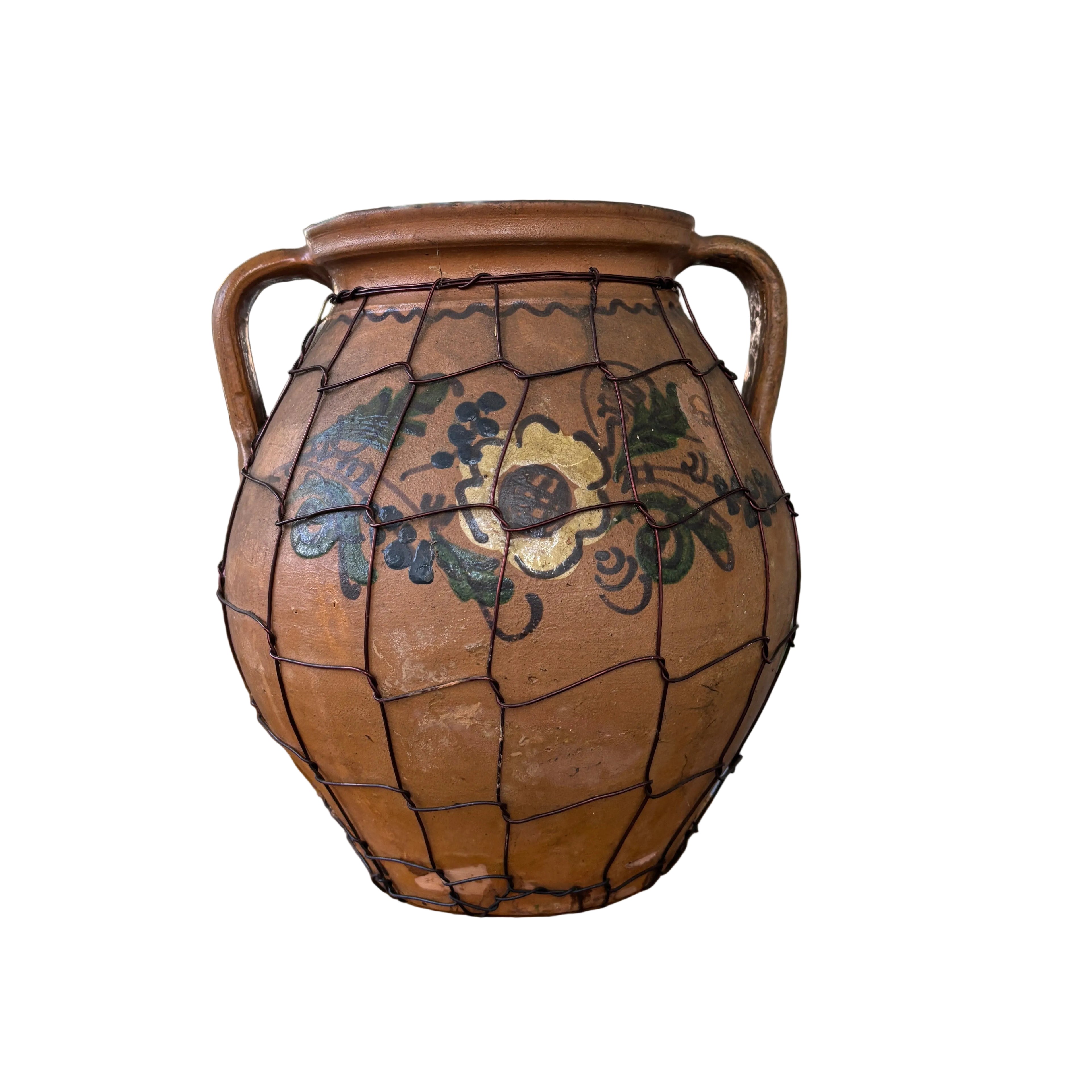 Vintage European terracotta jug