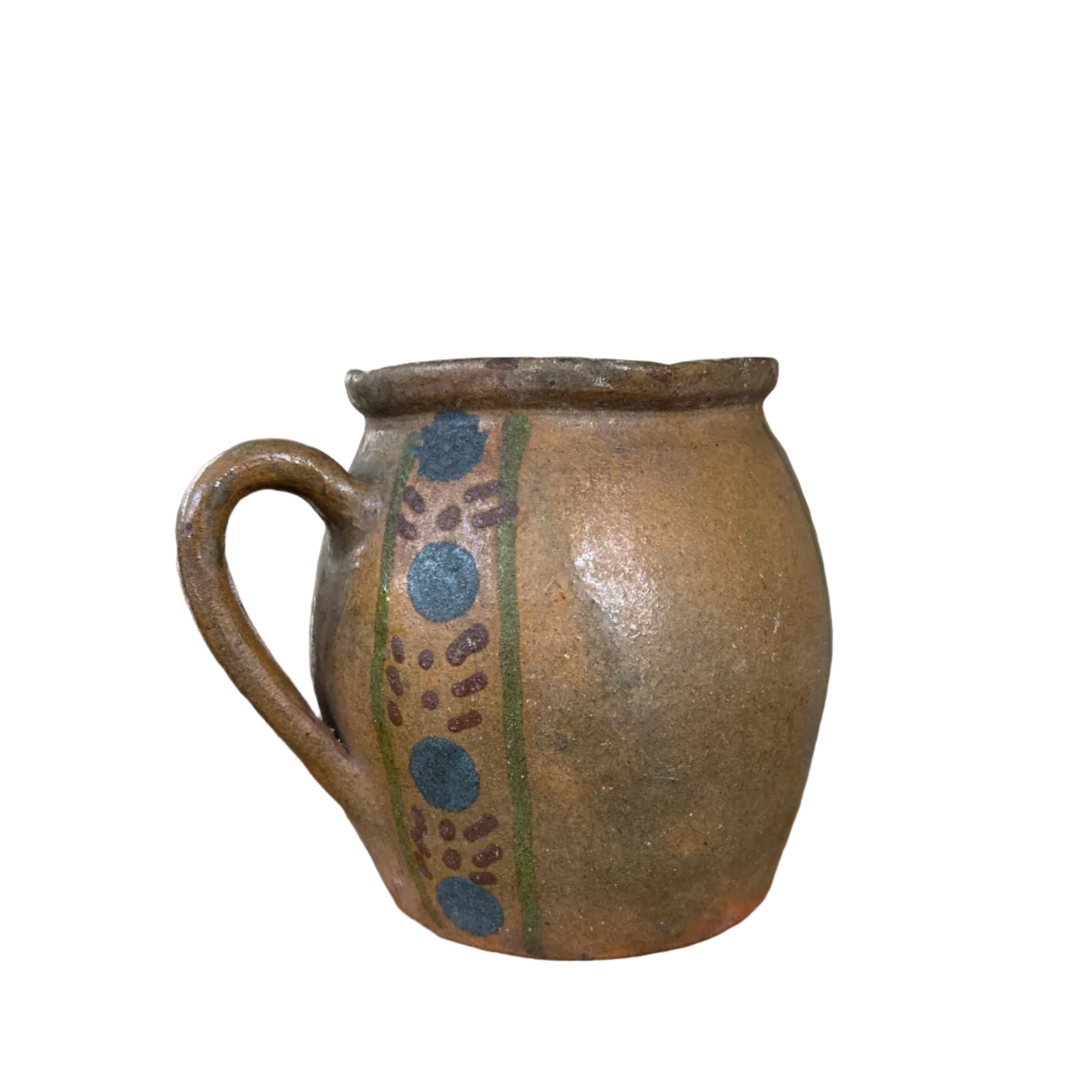 Vintage European Folk Pottery Mug