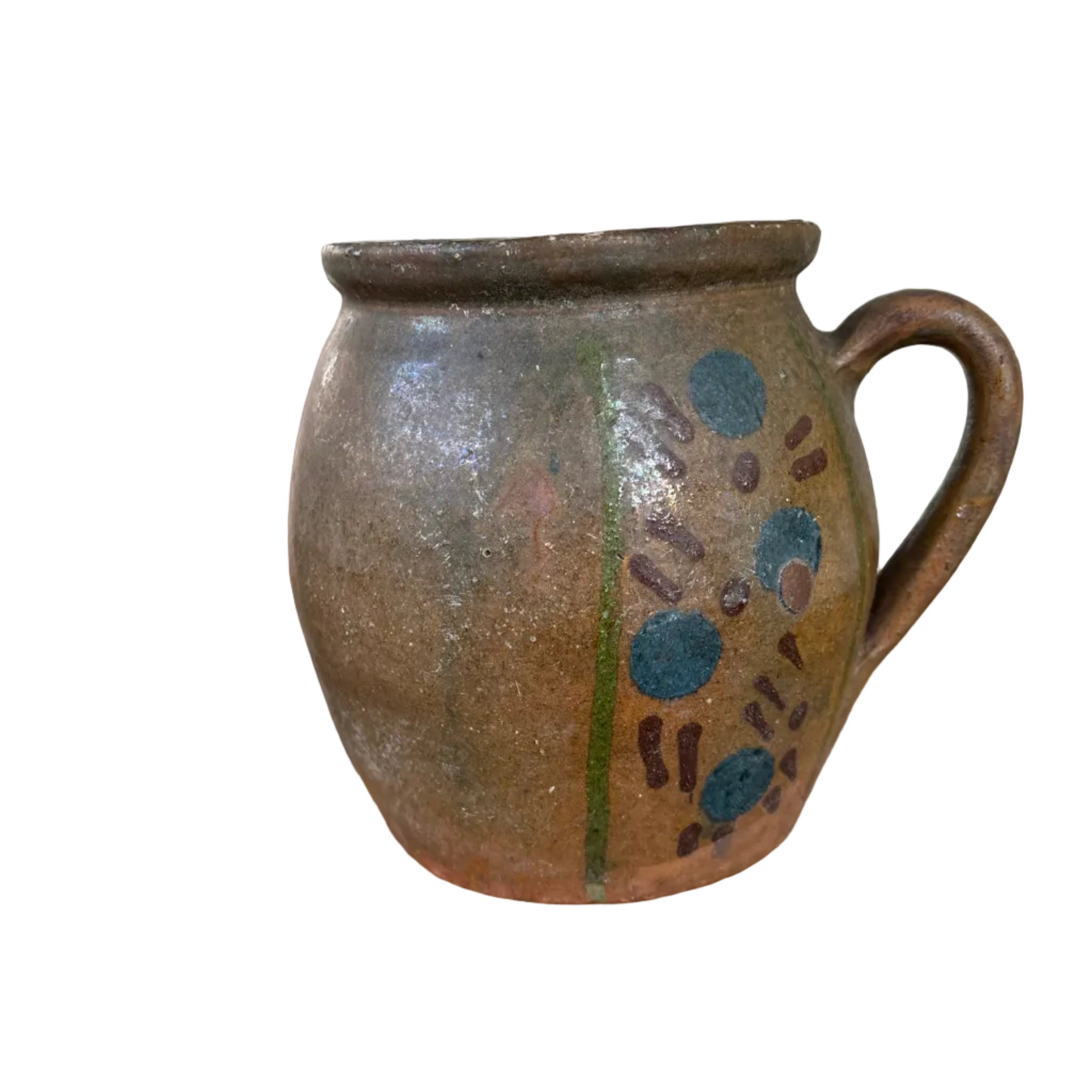 Vintage European Folk Pottery Mug